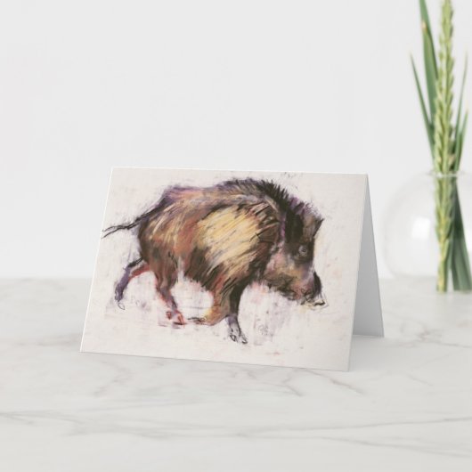 1999年のイノシシ カード (正面)