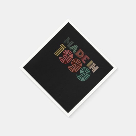 1999年の第21回誕生祝い生まれギフトパーティー スタンダードカクテルナプキン (角)