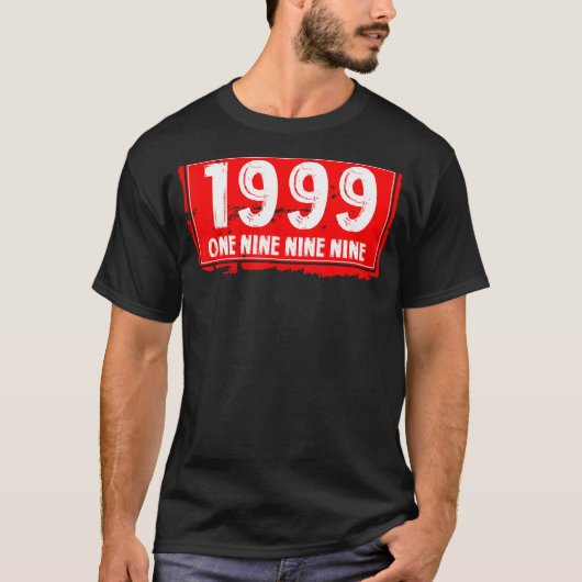1999年の誕生男性へ女子素晴らしB Tシャツ (正面)