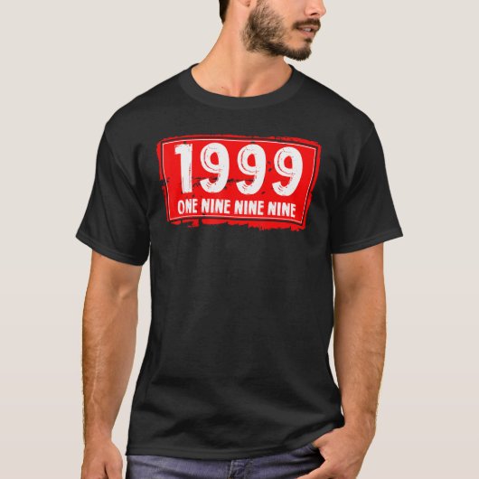 1999年の誕生男性へ女子素晴らしB Tシャツ (正面)