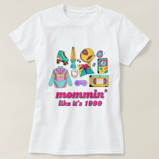 1999年みたいなモーミン – Y2Kおもしろいママギフト Tシャツ (デザイン正面)