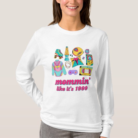 1999年みたいなモーミン – Y2Kおもしろいママギフト Tシャツ (正面)