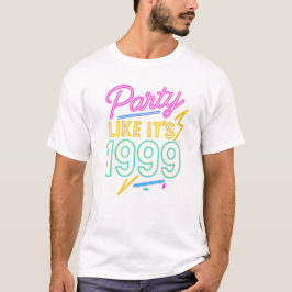 1999年みたいにパーティしよう®™ - ネオンの電圧 Tシャツ