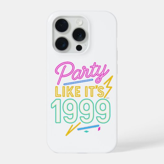 1999年みたいにパーティしよう®™ - ネオンヴォルテージ iPhoneケース (裏面)