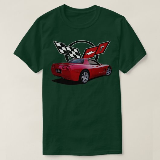 1999年コルベットとポー Tシャツ (デザイン正面)