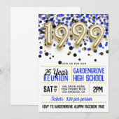 1999年度高校同窓会招待状 招待状 (正面/裏面)