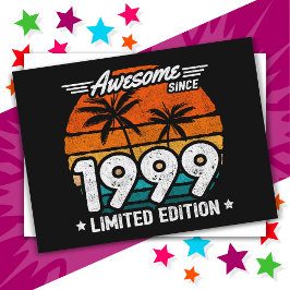 1999年生まれ限定版レトロかっこいい1999年からずっと ポストカード