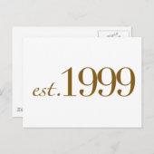 1999年設立 ポストカード (正面/裏面)