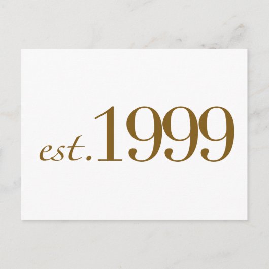 1999年設立 ポストカード (正面)
