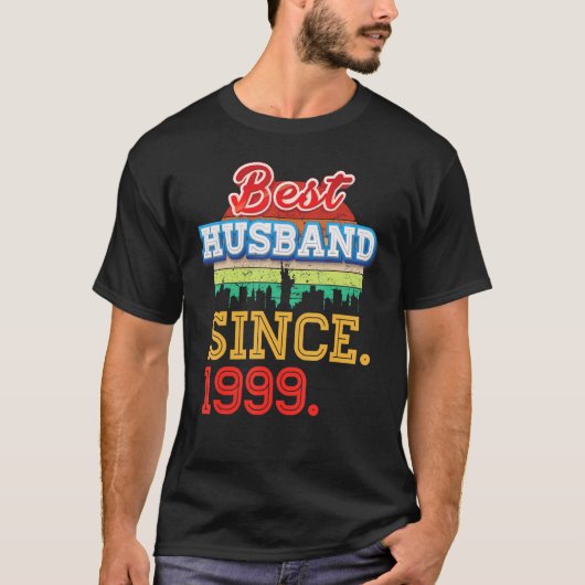 1999最高の年以来23周年結婚2夫 Tシャツ (正面)