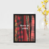 1999生まれ年の誕生日おもしろい事実 カード (黄色い花)