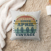 1999生まれ年4月のヴィンテージ誕生日 クッション (ブランケット)