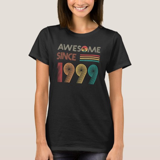 1999素晴らし年から23番目の誕生日ヴィンテージ23年 Tシャツ (正面)