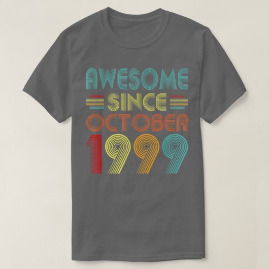 1999素晴らし年10月以来23歳ヴィンテージ23r tシャツ (デザイン正面)