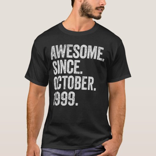 1999素晴らし年10月23日誕生日23年 Tシャツ (正面)