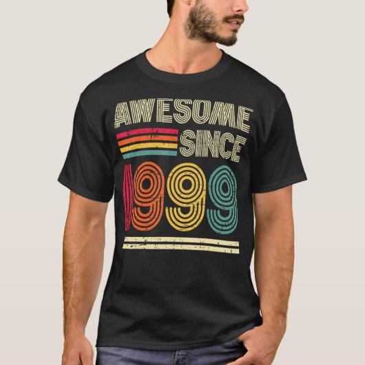 1999素晴らし年24誕生日レトロ以来 Tシャツ (正面)