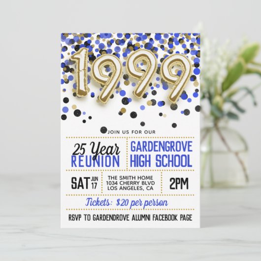 1999高等学校大学懇親会招待状 招待状 (スタンド正面)