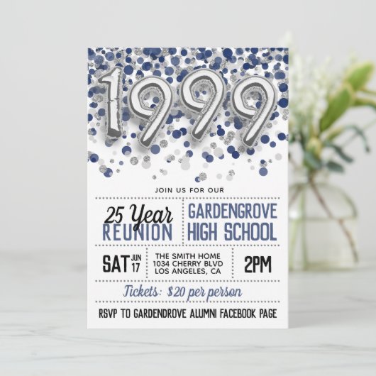 1999高等学校大学懇親会招待状 招待状 (スタンド正面)