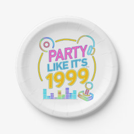 1999®™みたいにパーティしよう – ネオンサウンドトラック ペーパープレート