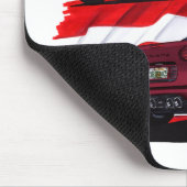 1999-04年のコルベットのあずき色車 マウスパッド (コーナー)