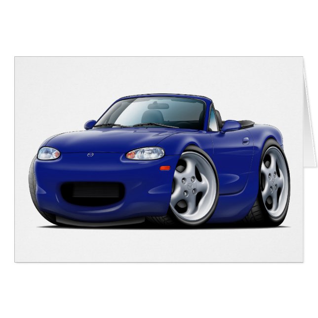 1999-05年のMiataの濃紺車 (正面横)