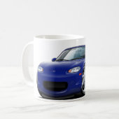 1999-05年のMiataの濃紺車 コーヒーマグカップ (正面左)