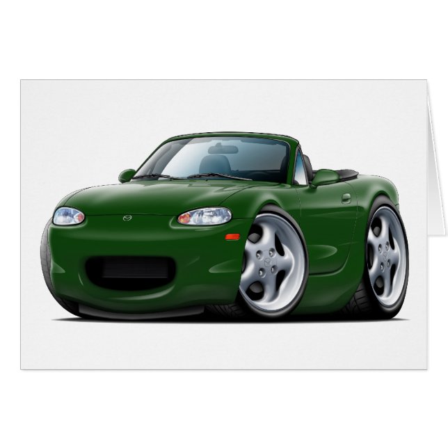 1999-05年のMiataの緑車 (正面横)