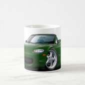 1999-05年のMiataの緑車 コーヒーマグカップ (中央)