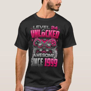 1999 24誕生日以素晴らし降のレベル24のロック解除 Tシャツ
