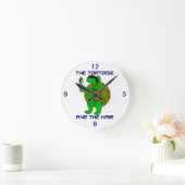 199.亀と毛時計 ラウンド壁時計 (ホーム)