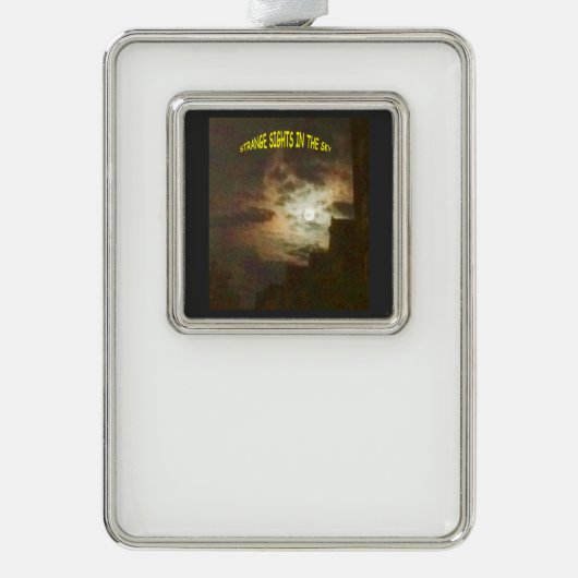 199.奇妙な空の光景 シルバープレートフレームオーナメント (正面)