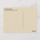 199.捕らえられたユニコーン ポストカード (裏面)