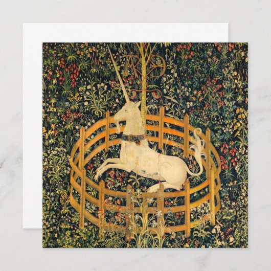 199.捕らえられたユニコーン 招待状 (正面/裏面)