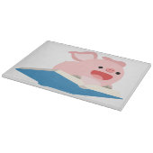 199.本飛んでいると漫画の豚の切り板 カッティングボード (角)