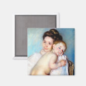 199.若い母親のカサット マグネット (正面/裏面)