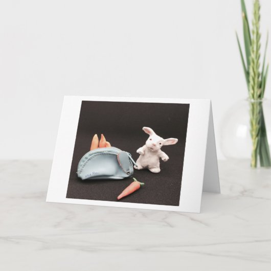 199.財布を替えたうさぎ カード (正面)