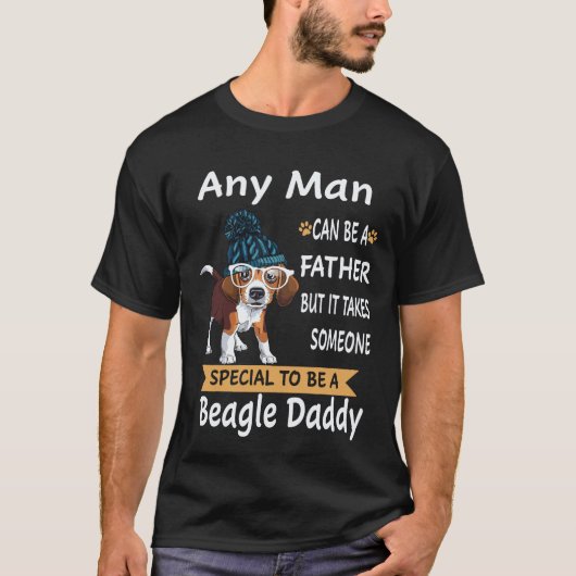 19 エニーマン ビーグル・ダディ・ビーグル Tシャツ (正面)
