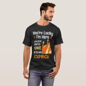 19 コーギーと家にいたかった Tシャツ (正面フル)