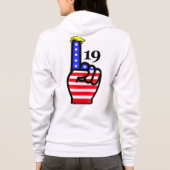 19:フード付きZipped Sweatshirt パーカ (裏面)