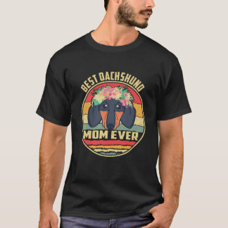 19 ベスト ダックスフンド ママ ヴィンテージ Tシャツ