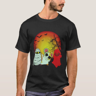 19 モルモット ハロウィン パンプキン Tシャツ