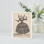 19世紀のバフランスのレ衣装葉書 ポストカード (スタンド正面)