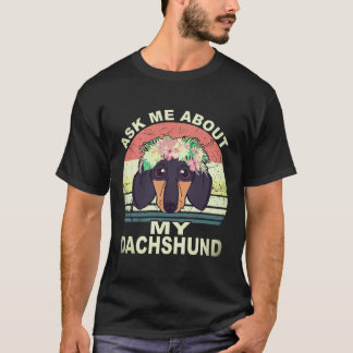 19 私のダックスフントについて聞いてください ヴィンテージ Tシャツ