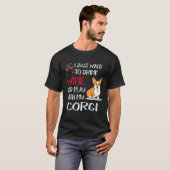 19 私はただワインを飲みたい コーギー Tシャツ (正面フル)