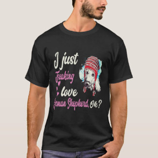19 私はドイツ+シェパードがとにかく大好きです OK ドイツ Tシャツ