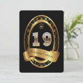 19，誕生パーティーの女性，色エレガント, 招待状 (スタンド正面)