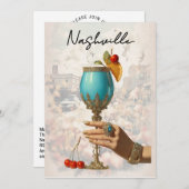 *~* 19 A101カクテルフォトナッシュビルバチェロレッテ 招待状 (正面/裏面)