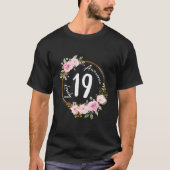 19 Floral Wreath Summer Flower Tシャツ (正面)