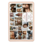 19 Photo Collage Best Grandma Ever マグネット (縦)