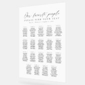 19 Tables Favorite People Acrylic Seating Chart アクリルサイン (傾斜)